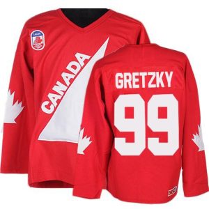 Olympic Hockey Wayne Gretzky Authentic 1991 Throwback Kinder Rot – CCM Team Canada #99